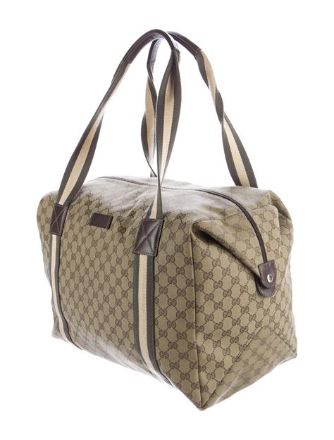 gucci workout bag|Gucci canvas duffle bag.